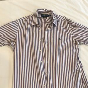 Red/White/Blue - Custom Button Down by RL - Lg.